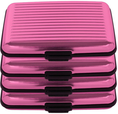 

Shadowfax 6 Card Holder(Set of 4, Pink)
