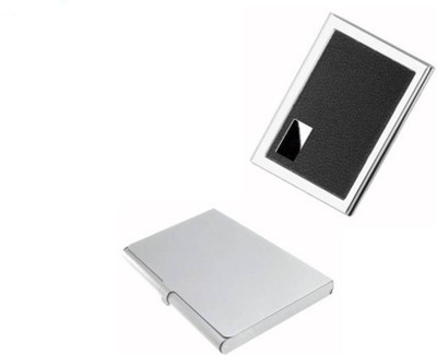 

Capstone Stainless Steel 6 Card Holder(Set of 2, Silver)