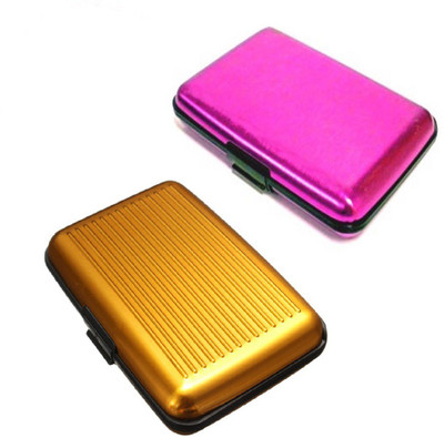 

FASTOP Set of 2 FASTOP® ATM Card Business ID Card Holder Credit Card and Debit card Wallet Holder Aluminum Security Wallet RFID Protection 6 Card Holder(Set of 2, Multicolor)