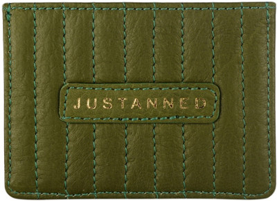 Justanned 4 Card Holder(Set of 1, Green)
