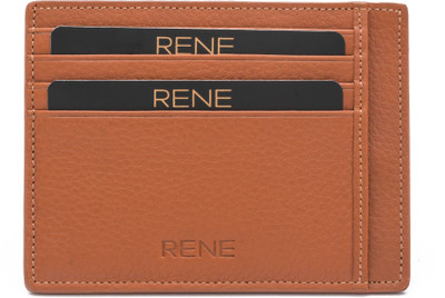 

Rene 6 Card Holder(Set of 1, Tan)