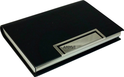 

Ammvi Creations 15 Card Holder(Set of 1, Black)