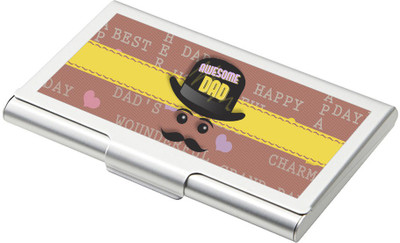 

SKY TRENDS Father's Day 15 Card Holder(Set of 1, Silver)