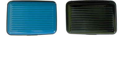 

AVIKZ 6 Card Holder(Set of 2, Black, Blue)