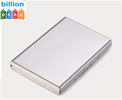 

billion Deal Steel Wallet Well Looking Men's Luxury ATM 6 Card Holder(Set of 1, Silver)