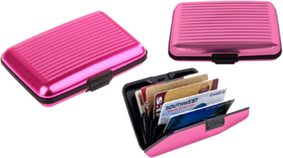 

Alexus 6 Card Holder(Set of 2, Pink, Pink)