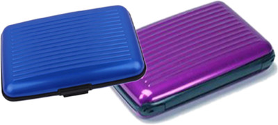 

Alexus 6 Card Holder(Set of 2, Blue, Purple)