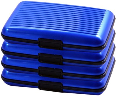 

Zarsa Za-Alumablue4pc 6 Card Holder(Set of 4, Blue)