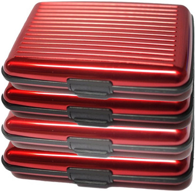

Bemoree Pc-Alumared4pc 6 Card Holder(Set of 4, Red)