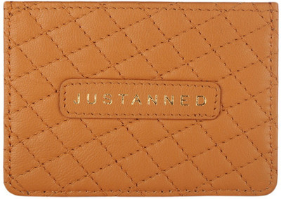 

Justanned 4 Card Holder(Set of 1, Tan)
