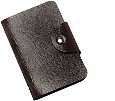 

Empreus Leather 10 Card Holder(Set of 1, Brown)