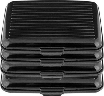 

Squeeze Card Wallet Collection 6 Card Holder(Set of 4, Black)
