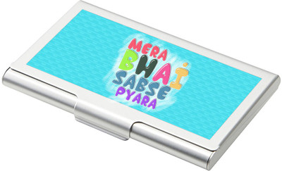 

SKY TRENDS 15 Card Holder(Set of 1, Silver)