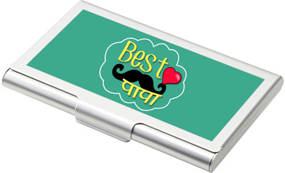 

SKY TRENDS Father's Day 15 Card Holder(Set of 1, Silver)