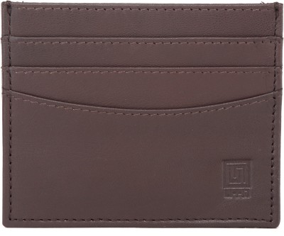 

U+N Unisex 6 Card Holder(Set of 1, Brown)