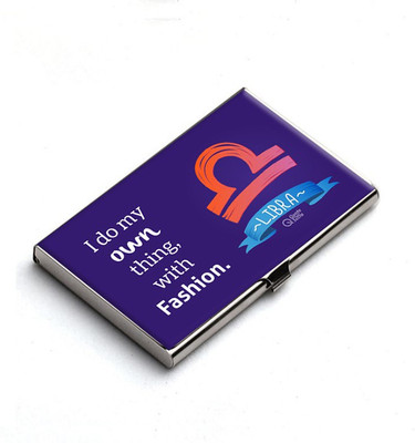 

QuoteSutra 10 Card Holder(Set of 1, Blue)