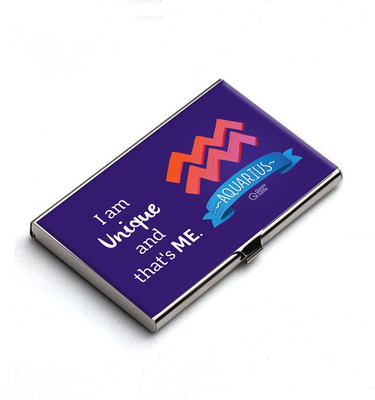 

QuoteSutra 10 Card Holder(Set of 1, Blue)