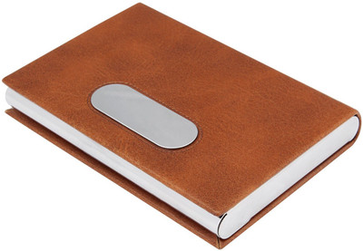 

7Trees 20 Card Holder(Set of 1, Brown)