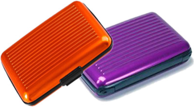 

Alexus 6 Card Holder(Set of 2, Orange, Purple)