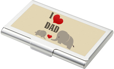

SKY TRENDS Father's Day 15 Card Holder(Set of 1, Silver)