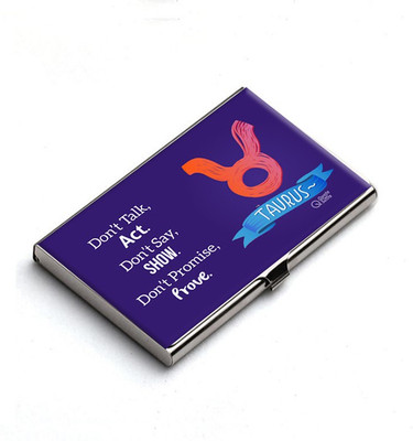 

QuoteSutra 10 Card Holder(Set of 1, Blue)