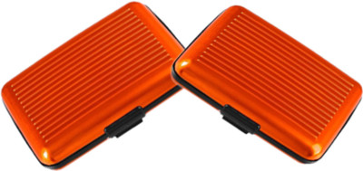 

Alexus 6 Card Holder(Set of 2, Orange, Orange)