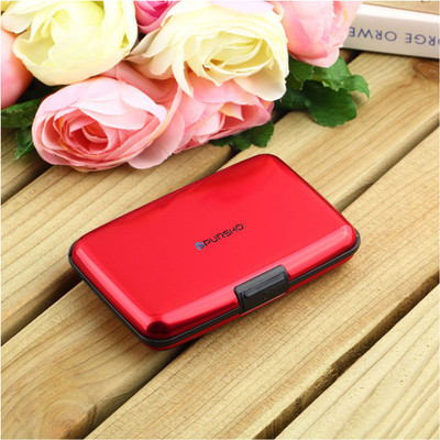

Pursho 6 Card Holder(Set of 3, Red)