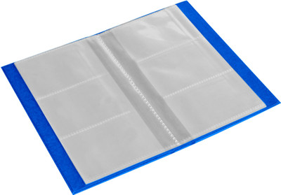

Eco-Leatherette 3 Visiting Card book 120 Card Holder(Set of 1, Blue)