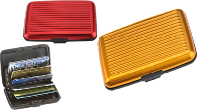 

Alexus 6 Card Holder(Set of 2, Red, Yellow)