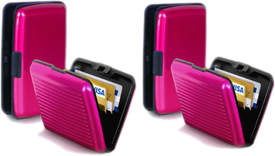 

Alexus 6 Card Holder(Set of 2, Pink, Pink)