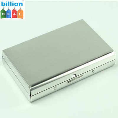 Billiondeal Purse Type Well Looking Men's Metal Silver Pocket ATM 6 Card Holder(Set of 1, Silver)