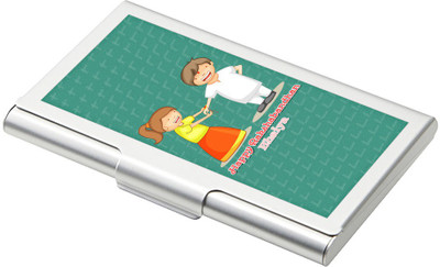 SKY TRENDS 15 Card Holder(Set of 1, Silver)