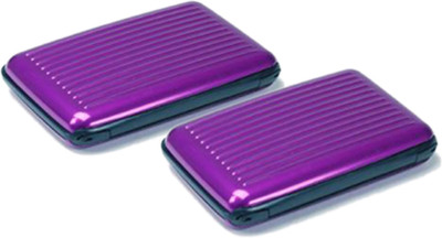 

Alexus 6 Card Holder(Set of 2, Purple, Purple)