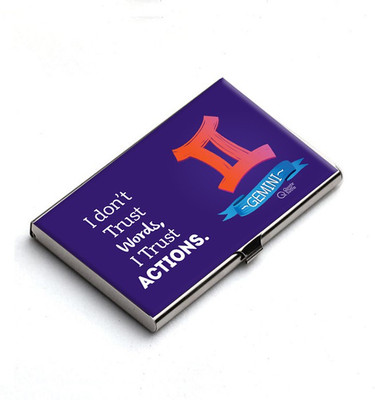 

QuoteSutra 10 Card Holder(Set of 1, Blue)