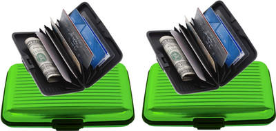 Everything Imported 6 Card Holder(Set of 2, Green)