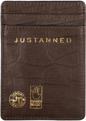 

Justanned 4 Card Holder(Set of 1, Brown)