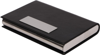 

MSZ 10 Card Holder(Set of 1, Black, Silver)