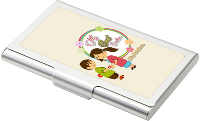 

SKY TRENDS 15 Card Holder(Set of 1, Silver)