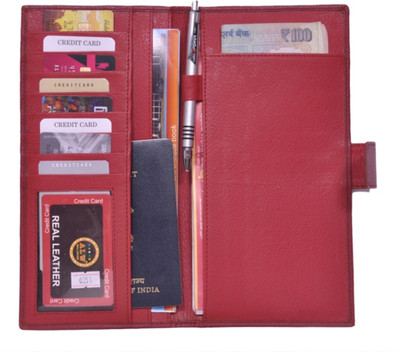 Southpole Fashions 8 Card Holder(Set of 1, Red)