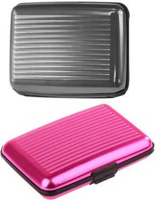 

Aas Sapid 6 Card Holder(Set of 2, Silver)