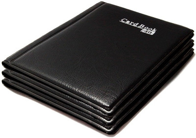 

Stealodeal 3pcs 40 Cards Keeping book 40 Card Holder(Set of 3, Black)