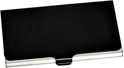 Shine Fashion 15 Card Holder(Set of 1, Black, Silver)