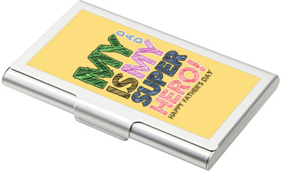 

SKY TRENDS Father's Day 15 Card Holder(Set of 1, Silver)