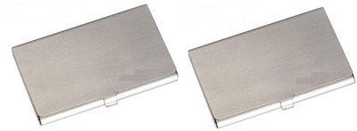 

Cartivo Series 10 Card Holder(Set of 2, Silver)