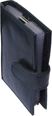 

Wildmoda Men Blue Genuine Leather Card Holder(20 Card Slots)