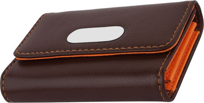 

U. R. GOD Business / Visiting 20 Card Holder(Set of 1, Brown, Orange)