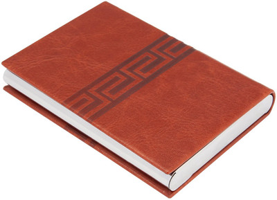 

7Trees Magnetic Closure 20 Card Holder(Set of 1, Brown)