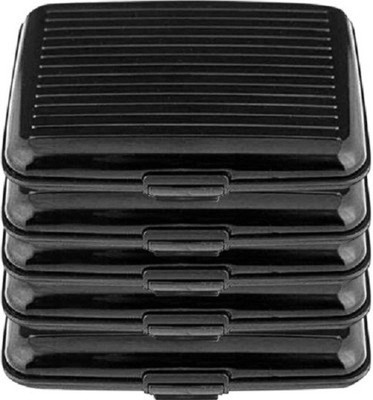 

Squeeze Card Wallet Collection 6 Card Holder(Set of 5, Black)