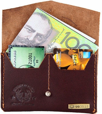 

99Cells 10 Card Holder(Set of 1, Brown)