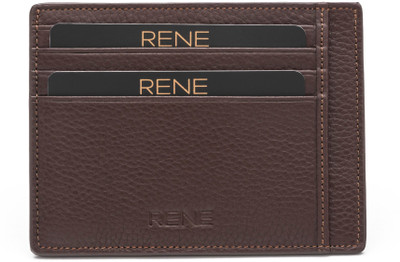 

Rene 6 Card Holder(Set of 1, Brown)